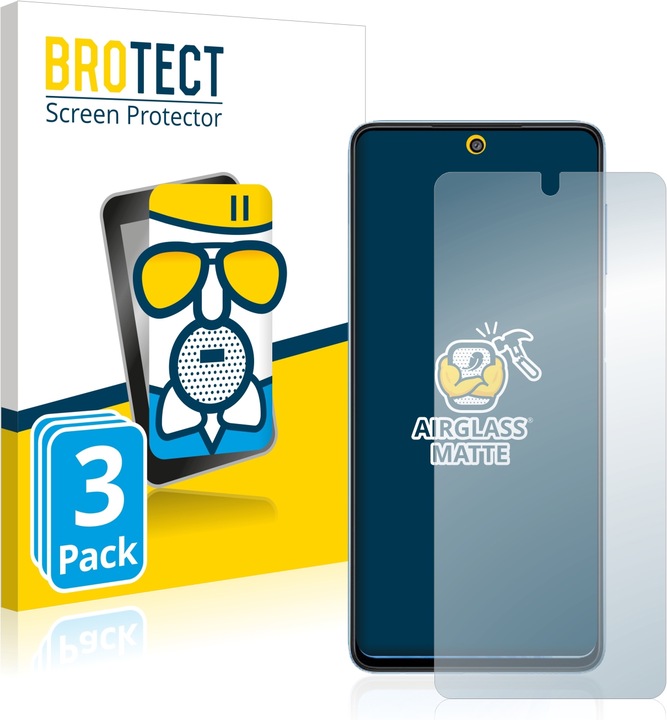 Actual product image BROTECT AirGlass Glass Matte (3 Piece, Samsung Galaxy M52 5G)