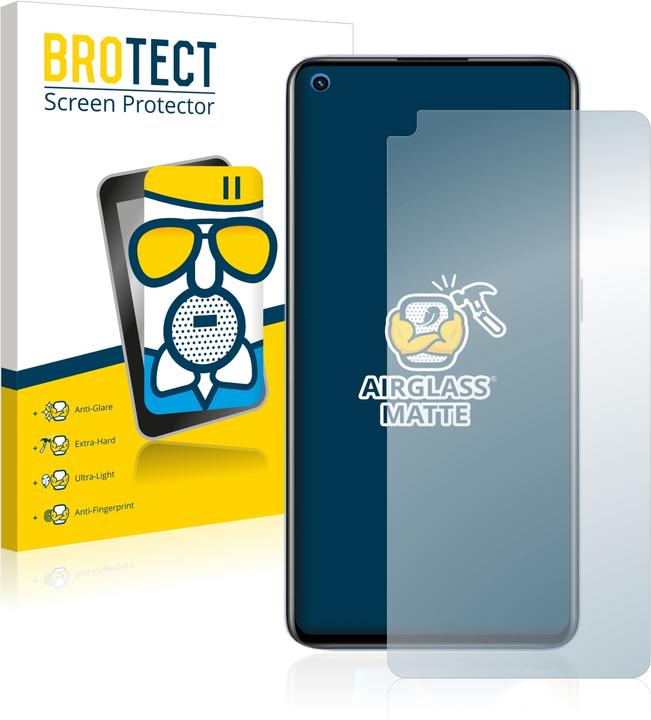 Actual product image BROTECT AirGlass Glass Matte (1 Piece, Realme GT Neo 2)