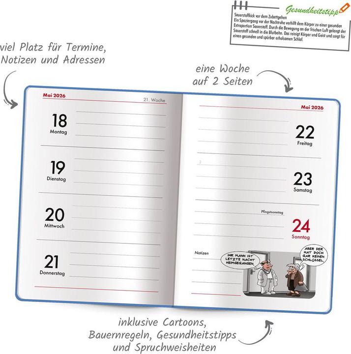 Actual product image Book calendarRetirement planner2026 (10 x 15 cm)