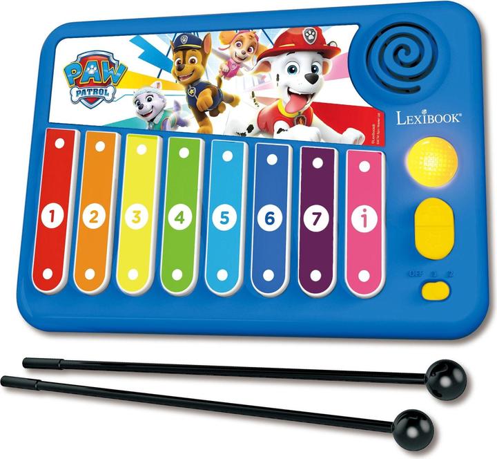 Actual product image Lexibook XYLO-FUN Paw Patrol Xylophone with learning function and light buttons (Multilingual)