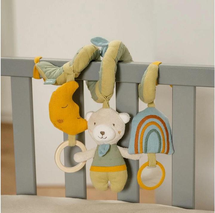 Image du produit Fehn Kinderwagenspielzeug Activity-Spirale Natur Bär
