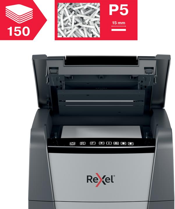 Image du produit Rexel Destructeur de documents Optimum AutoFeed+ 150M Micro cut 2 x 15 mm 44 l Nombre de feuilles (max.) (Micro-coupe)