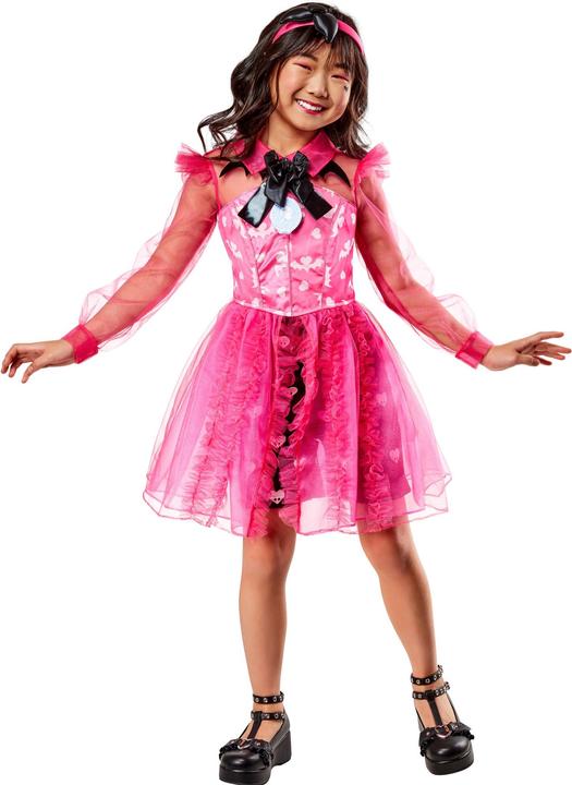 Monster High Childrens/Kids Deluxe Draculaura Costume Dress Set (116)