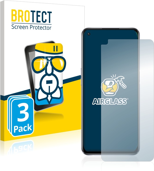 Actual product image BROTECT AirGlass Glass (3 Piece, Oppo A54)