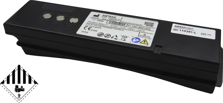 Produktbild Primedic Original Lithiumbatterie Typ 6 Defi HeartSave 6, HS6, HS6S - Typ M250 (7200 mAh)
