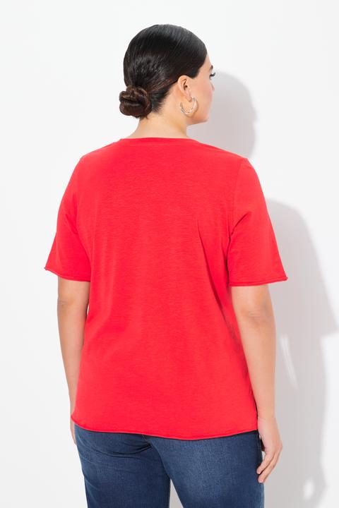 Produktbild Ulla Popken T-Shirt, Katzen, A-Linie, V-Ausschnitt, Halbarm (58)