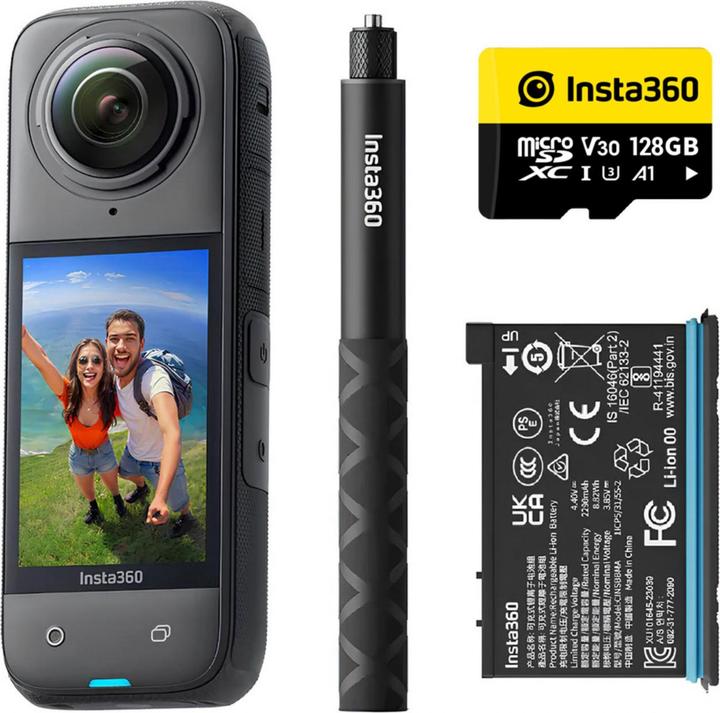 Insta360 X4 Adventure Bundle (30p, Bluetooth, WiFi)