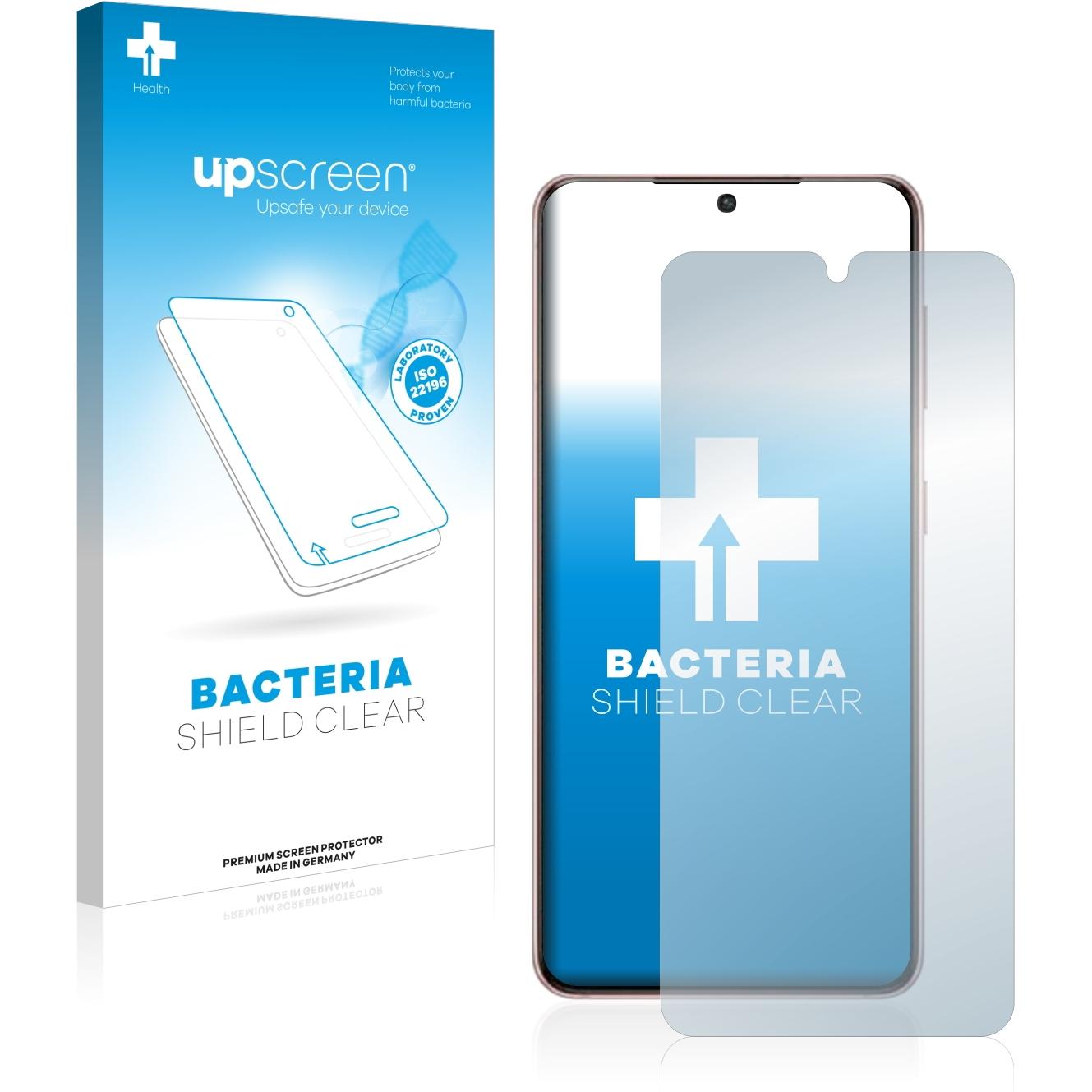 upscreen Antibakterieller Displayschutz (1 Stück, Samsung Galaxy S21), Smartphone Schutzfolie, Transparent