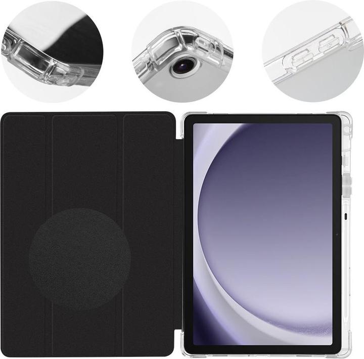 Image du produit - OBAL:ME Étui MistyTab pour Samsung Galaxy Tab A9+ Noir (Samsung Galaxy Tab A9+)