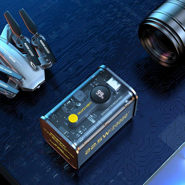 Actual product image Wekome Power bank PD + QC (20000 mAh, 20000 W, 74 Wh)