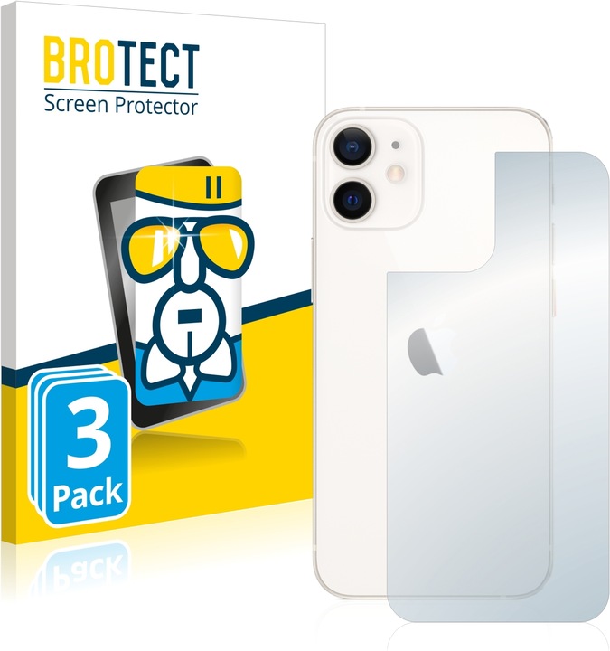 Actual product image BROTECT AirGlass Glass (3 Piece, Apple iPhone 12 mini)