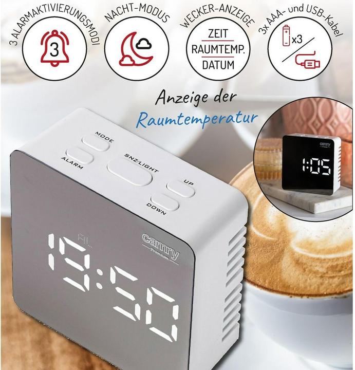 Image du produit Camry Horloge d'alarme CR 1150w Baltas