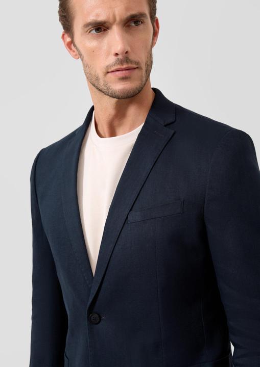 Immagine prodotto s.Oliver s.O PURE Slim-Fit-Sakko aus elastischem Leinenmix (48)