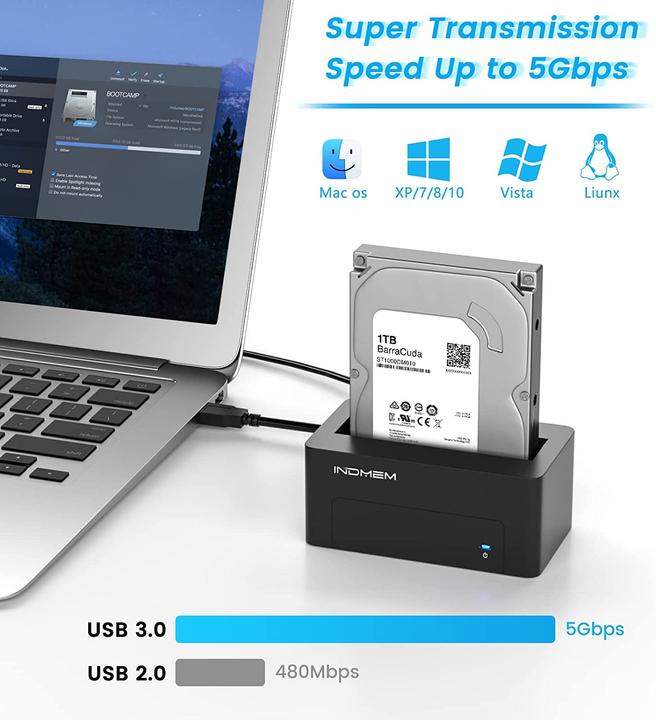 Actual product image Indmem SAS to USB 3.0 Adapter