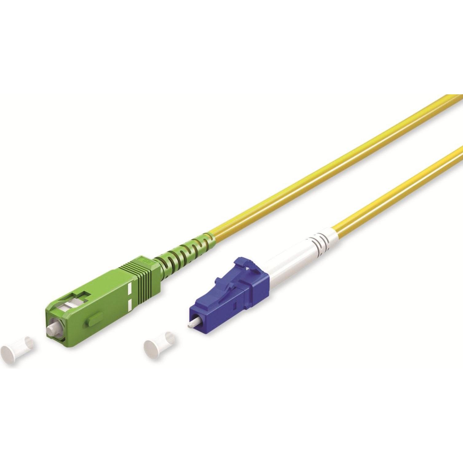 Goobay Glasfaserkabel FTTH, Singlemode OS2 Yellow, Gelb Simplex, 25 m (S/UTP, CAT6, 25 m), Netzwerkkabel