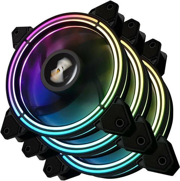Produktbild Darkflash Tech CF11 Pro ARGB Computer Fan set 3in1 120x120 (black) (120 mm, 3x)