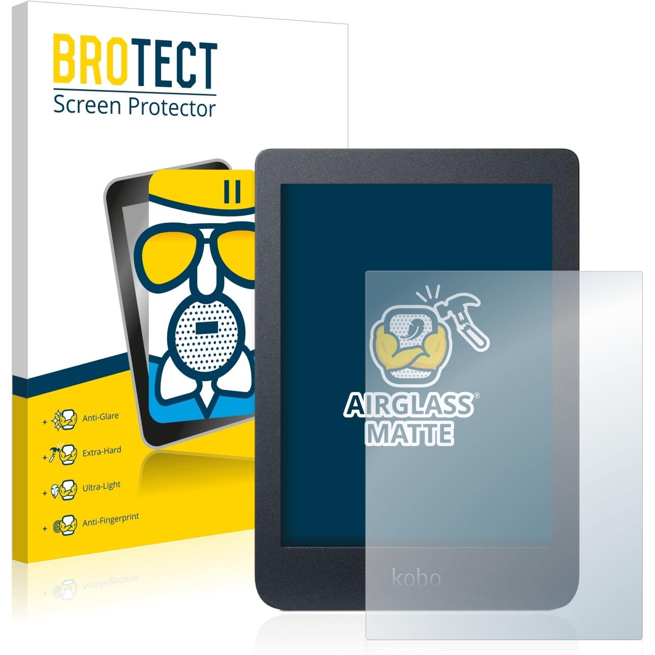 BROTECT AirGlass Panzerglasfolie Matt (Nia), eReader Zubehör, Grau
