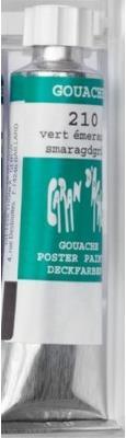 Image du produit Caran d'Ache Gouache Studio Tube 10ml (Vert émeraude, 10 ml)
