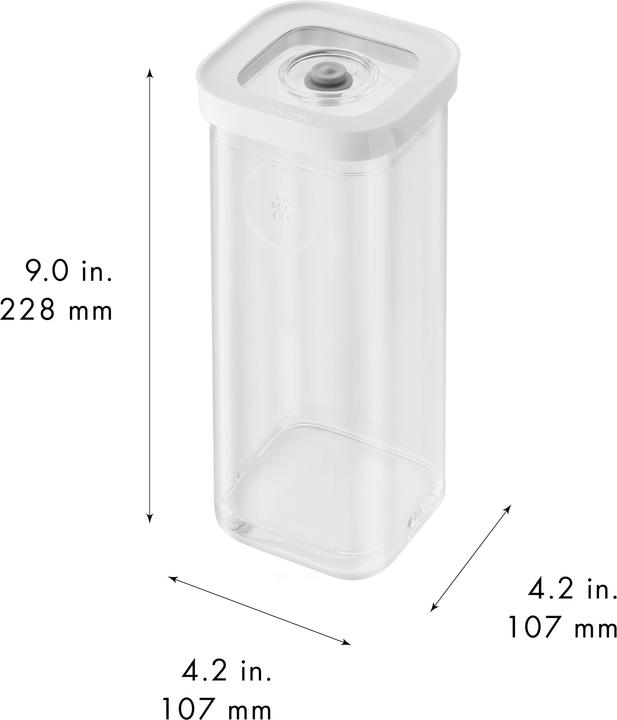 Actual product image Zwilling Cube Box 3S, 22.8x10.7x10.7cm, 1.3l, transparent-white (1.30 l)
