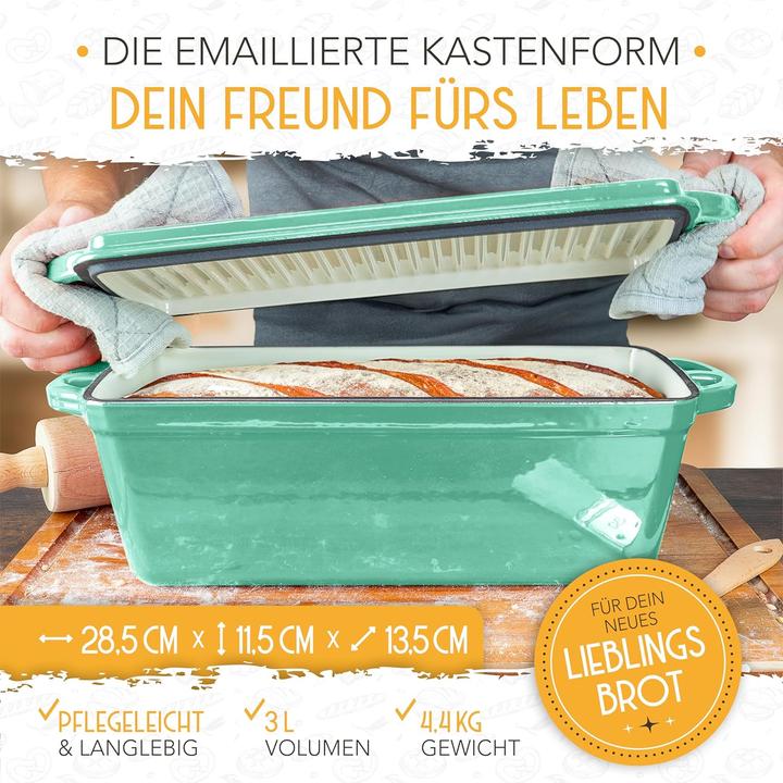 Produktbild Krustenzauber Brotbackfrom mit Deckel inkl. Gärkorb
