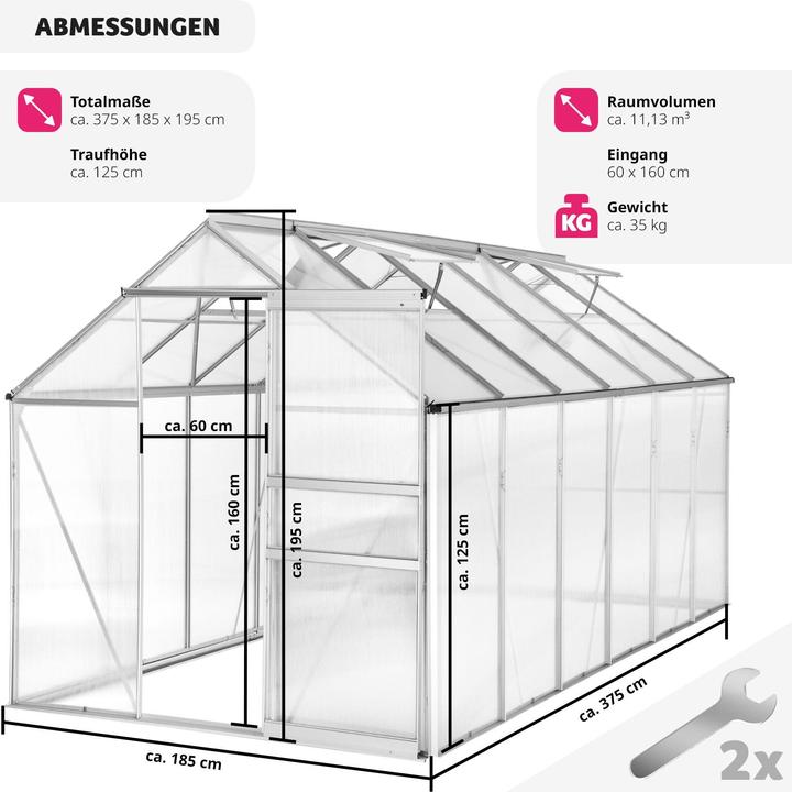 Produktbild tectake Gewächshaus