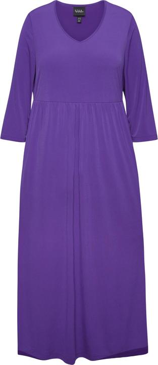 Produktbild Ulla Popken Jerseykleid, A-Linie, V-Ausschnitt, 3/4-Arm, Taschen (60)