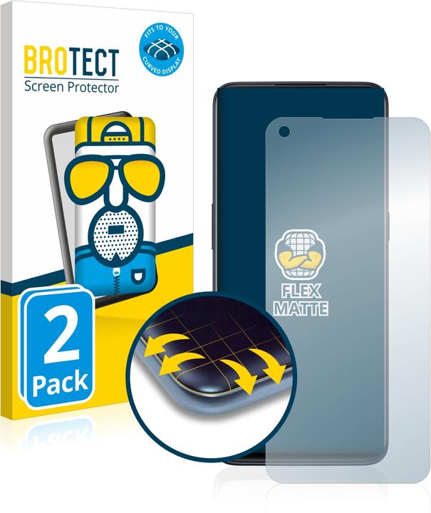 Produktbild BROTECT Full-Cover Displayschutz Matt (2 Stk., OnePlus Nord N10 5G)