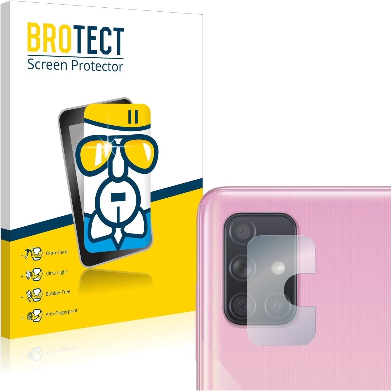 BROTECT AirGlass Panzerglasfolie (1 Stück, Samsung Galaxy A71), Smartphone Schutzfolie, Transparent