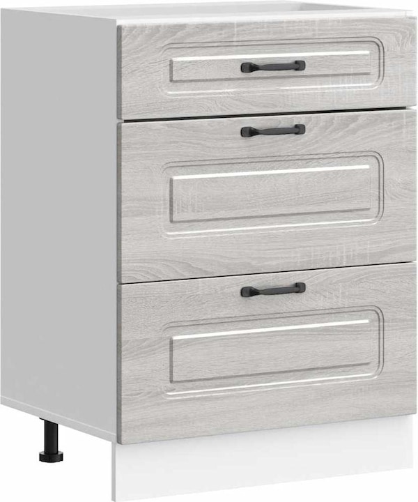 Immagine prodotto VidaXL Base cucina Kalmar Grey Sonoma in legno Base lavello (60 x 46 x 81,5 cm)