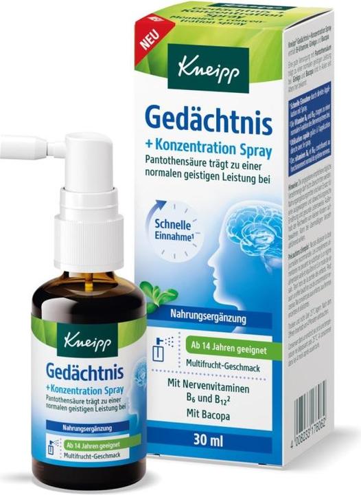 Actual product image Kneipp Mémoire + concentration spray (1 Piece, Spray)