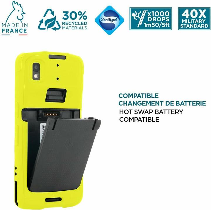 Mobilis PROTECH Case+Handstrap Zebra TC22/27 Safety yell sof