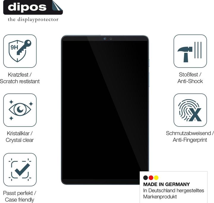 Actual product image Dipos Anti-Shock Screen Protector Clear (Blackview Tab 60 Pro)