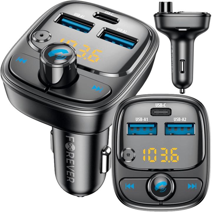 Actual product image Forever FM transmitter Bluetooth TR-370 black