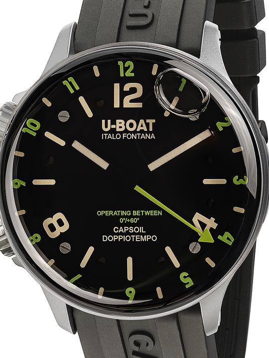 Produktbild U-Boat 8838/A Capsoil Doppiotempo SS GMT 45mm 10ATM (Analoguhr, 45 mm)