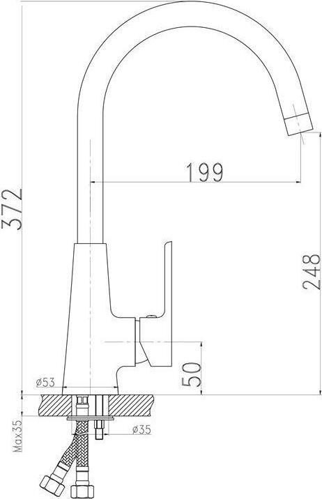 Actual product image Novaservis KITCHEN TAP TITANIA SMART 98713.0 CHROME