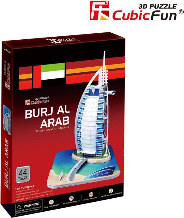 Immagine prodotto Cubicfun Puzzle 3d Budynek Buraj Al. Arabia (46 pezzi)