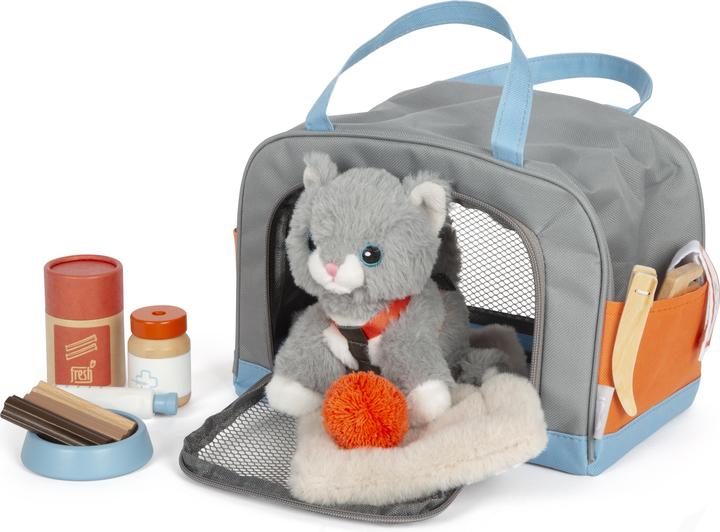 Actual product image small foot Katze mit Tasche und Pflege-Set (18 cm)