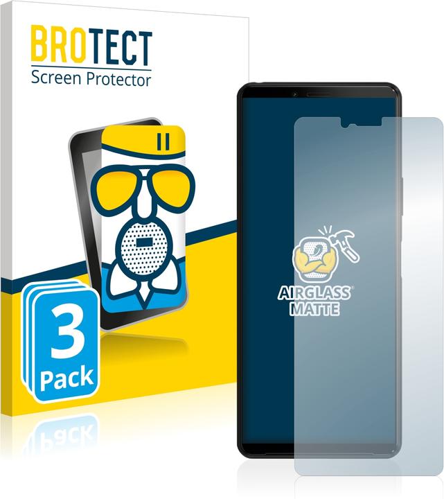 Actual product image BROTECT AirGlass Glass Matte (3 Piece, Sony Xperia 10 II)