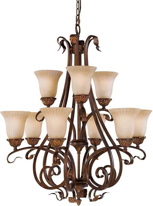 Produktbild Elstead Lighting Sonoma Valley Kronleuchter E27 9-fach Gealterter Schildpatt (78.70 cm)