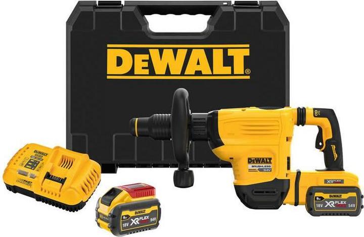 Produktbild DeWalt 54v xr flexvolt młot wyburzeniowy sds-max 6kg 2 x 9ah (Akkubetrieb, 54 V)