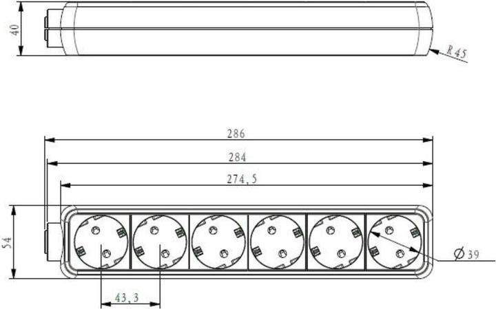 Actual product image Bachmann Selly (6x, CEE 7/3, 1.50 m)