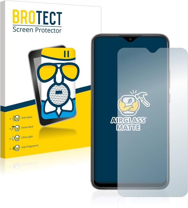 Actual product image BROTECT AirGlass Glass Matte (1 Piece, Xiaomi Redmi 9)