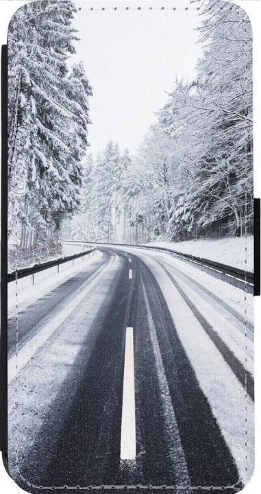 Immagine prodotto PhoneLook Cover Portafoglio Nero Inverno 22 Strada innevata (Apple iPhone 13 Pro Max)