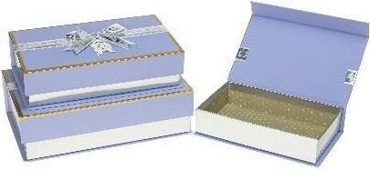 Actual product image Teka Geschenkbox mit Schleife, 3 Stück, lila ROSETT (Gift box, 3 x)