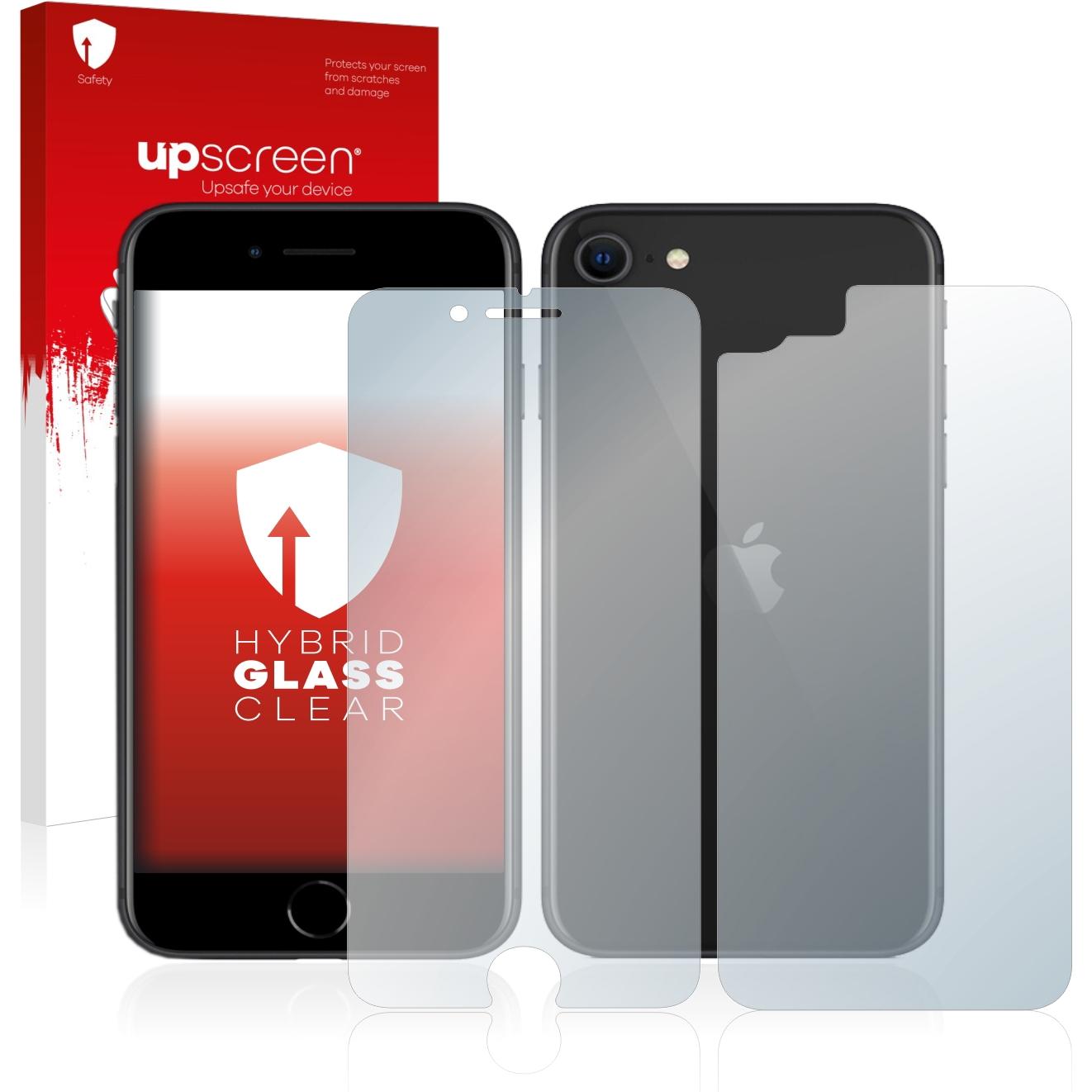 upscreen Scratch Shield Panzerglasfolie (1 Stück, Apple iPhone SE (2nd Gen)), Smartphone Schutzfolie, Transparent