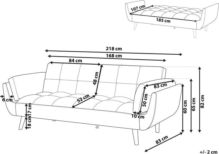 Actual product image Beliani Asby (3-seater)