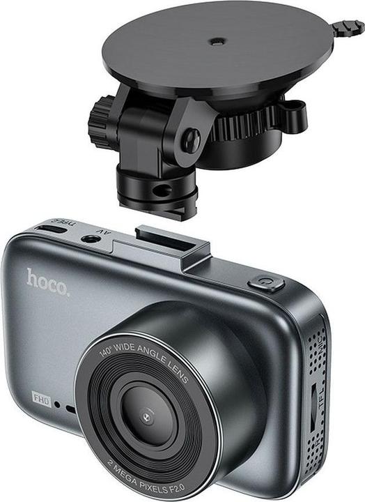 Produktbild Hoco Dash + Rear Camera Driving DV6, 1080P, 3inch LCD, schwarz (Eingebautes Display, Bluetooth, Eingebautes Mikrofon, Full HD)
