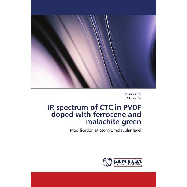 IR spectrum of CTC in PVDF doped with ferrocene and malachite green, Fachbücher von Bhumika Pal, Alkesh Pal