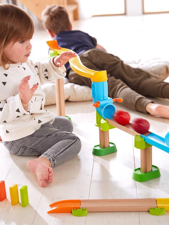 Actual product image Haba Kullerbü marble run and extensions