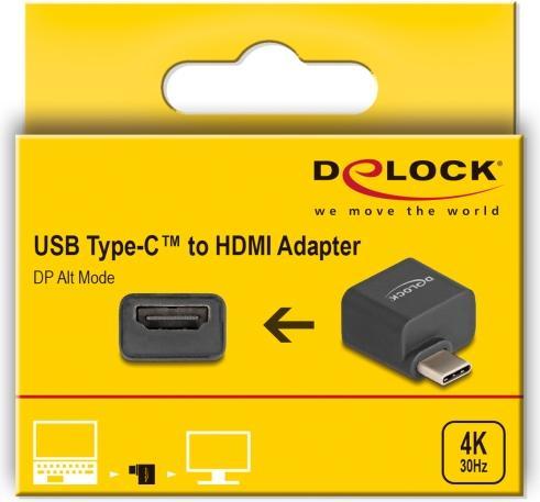 Produktbild Delock Mini Adapter USB Type-C Stecker zu HDMI Buchse (DP Al (USB Typ-C, 2.60 cm)
